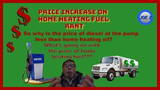 Home Heating Oil PRICE INCREASE!!! Rant #OIL PRICE INCREASE