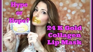 24K Gold Collagen Lip Mask | Hype or Hope