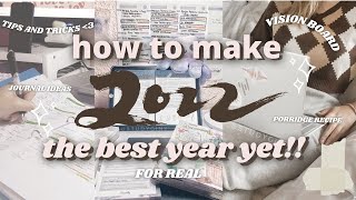 watch this if you want 2022 to be different // 2022 goalsetting, visionboard, new habits, journaling