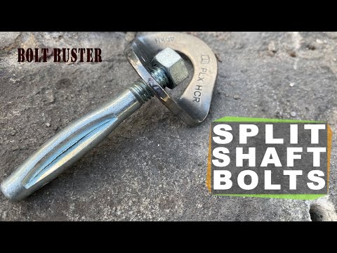 BoltBuster - Split shaft climbing bolts break tested in slow motion