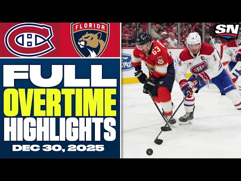 Montreal Canadiens vs. Florida Panthers | FULL Overtime Highlights - December 30, 2025