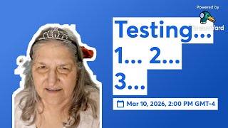 Testing... 1... 2... 3...