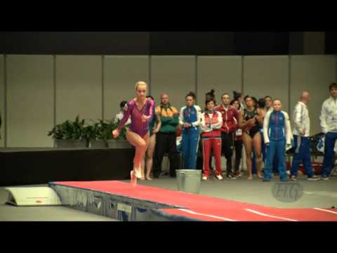 DANILENKO Viktoriia (RUS) - 2015 Trampoline Worlds - Qualification TU Routine 2