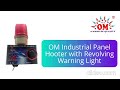 OM INDUSTRIAL PANEL HOOTER WITH REVOLVING LIGHT