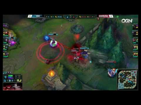LoL Highlights ESC vs SSG Game 1   LCK Summer 2016 24 06 2016   ESC Ever vs Samsung Galaxy