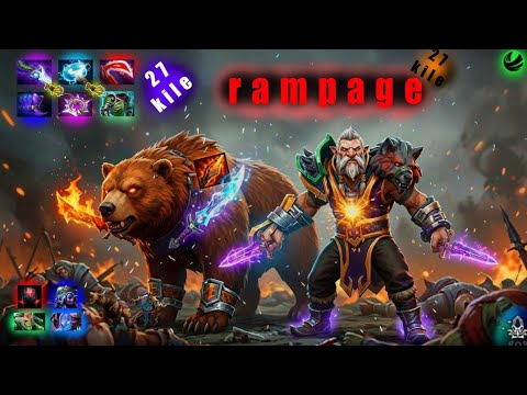 🔥 Lone Druid 27 Kills Rampage – Insane Gameplay | Dota 2 Ultra Carry Build