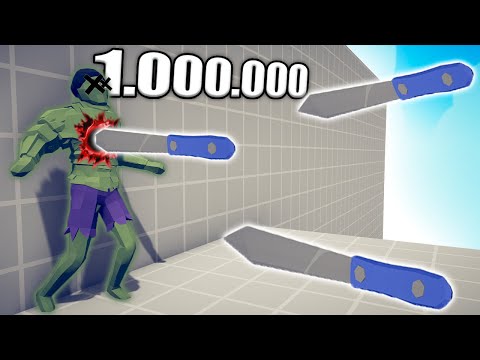 1.000.000 DAMAGE KNIFE 1 vs 1 TOURNAMENT - TABS | Totally Accurate Battle Simulator 2023