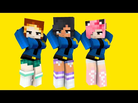 COUPLE DANCE DARLING OHAYO CUTE POLICE APHMAU, KIM AND KC - MINECRAFT ANIMATION #shorts