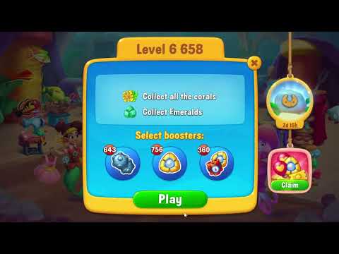 Fishdom 6658 Level - 14 moves - NO BooSTERS