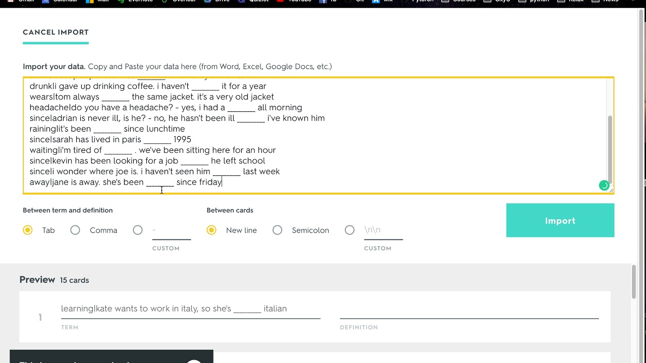 A python tool to generate Quizlet sets