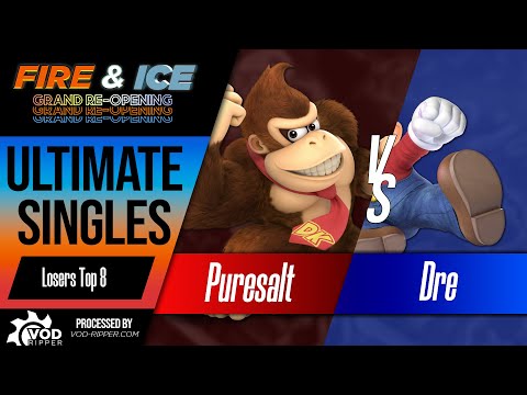 Puresalt (Donkey Kong) vs Dre (Mario) - Losers Top 8 - Fire & Ice Grand Re-Opening