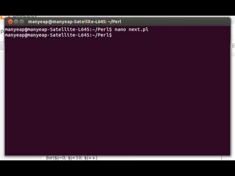 Perl Next Statement Example
