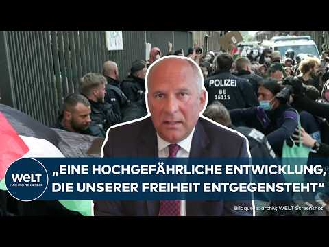 KASSEL: "Unerträglich!" Innenminister Poseck kritisiert antisemitische Demonstration aufs Schärfste