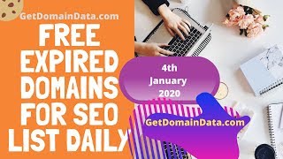 Free Expired Domains For SEO List DAILY | 4thJan2020 - GetDomainData.c