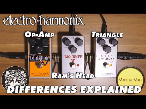 Electro-Harmonix Op-Amp vs. Ram's Head vs. Triangle Big Muff - Differences explained