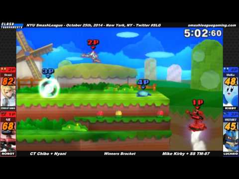 SmashLeague NY - CT Chibo + Nyani vs Mike Kirby + SS TM-87 - Smash 3DS