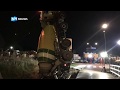 Betonmixer uit de sloot gevist in Heerhugowaard