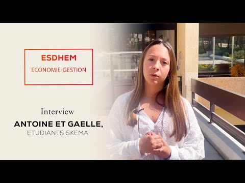 ESDHEM Economie-Gestion : rencontre avec Antoine et Gaëlle