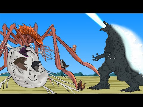Rescue All Family GODZILLA & KONG, GODZILLA EARTH From Evolution of TITANUS SCYLLA - FUNNY CARTOON
