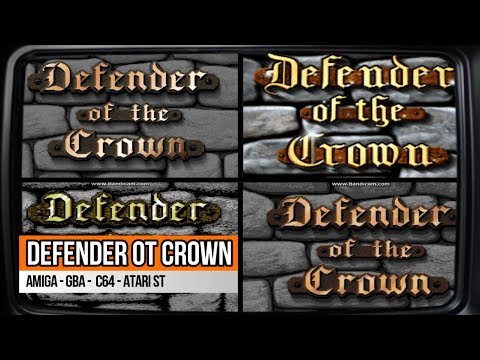 DEFENDER OF THE CROWN Cinemaware 4 on 1 SPLITSCREEN GAME AMIGA C64 ATARI COMPARE 60 FPS HD 1986 !!!