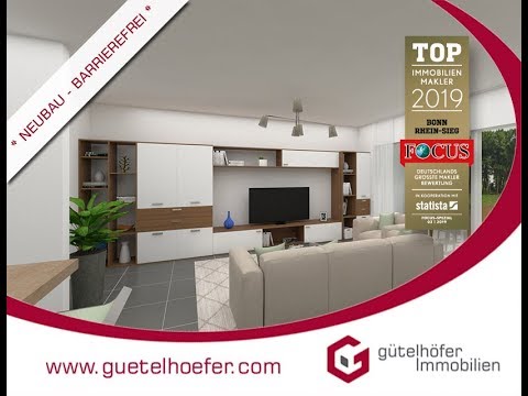 M1908122-Rheinbach: Barrierefrei und stilvoll! Neubauwohnung mit Terrasse und eigenem Gartenanteil