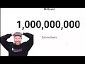 MrBeast hits 1 Billion subscribers