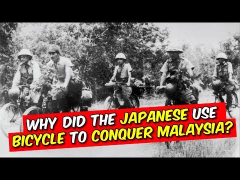 Actually right... Why did the Japanese use bicycles to conquer Malaya?