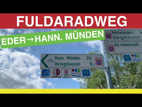 🇩🇪 From the mouth of the Eder via Kassel to Hann. Münden | Fulda Cycle Route #1