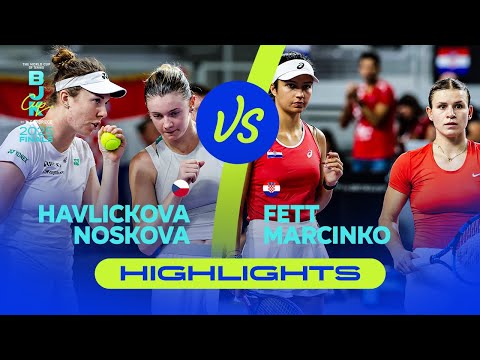Havlickova/Noskova (CZE) vs Fett/Marcinko (CRO) | 2025 BJK Cup Play-offs | Match Highlights