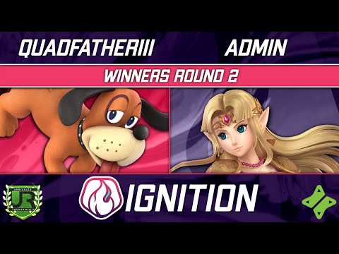 quadfatherIII (Duck Hunt) vs Admin (Zelda, Link) - Ignition 301 WINNERS ROUND 2