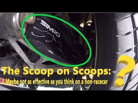 Brake Cooling Scoops:  Maybe not as effective as you think on a road car?