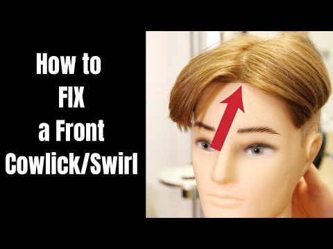 How to FIX a Cowlick in the Front - TheSalonGuy
