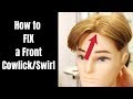 How to FIX a Cowlick in the Front - TheSalonGuy
