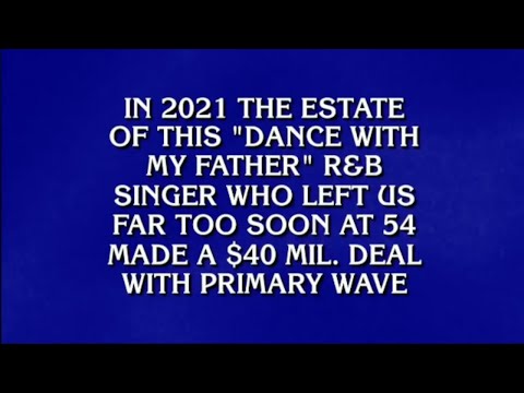 Primary Wave Mentioned on Jeopardy! "Musicians Selling Music" - May 31 2022