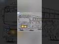 Komban On The Way Komban Bus Drawing Komban Bus Komban Bus Paper Viralshort Shorts