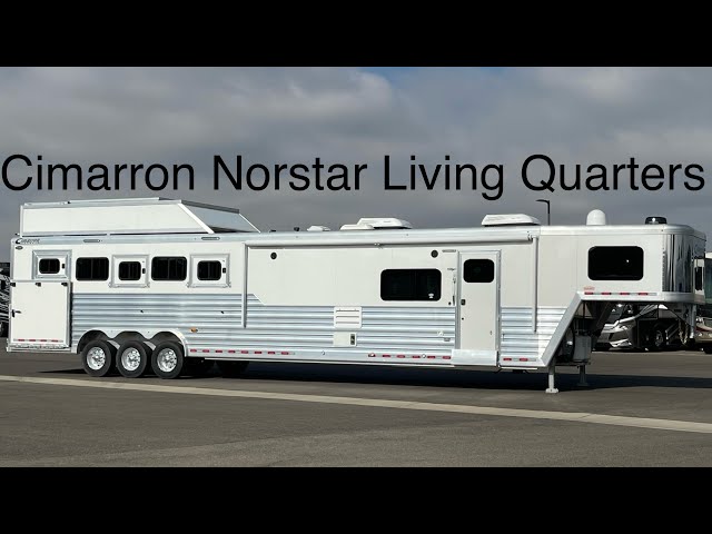 Preview image of Cimarron Norstar 5 Horse Living Quarters With Air Ride, youtube video