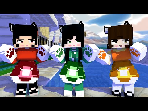 PAW CHALLENGE FIRST MEET PUCA, APHMAU AND SADAKO SQUID GAME - MINECRAFT ANIMATION #shorts