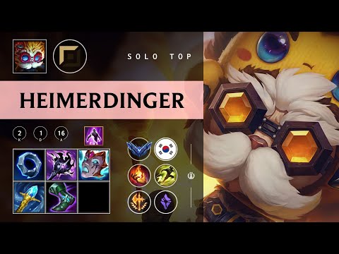 Heimerdinger Top vs Teemo - KR Diamond Patch 26.02