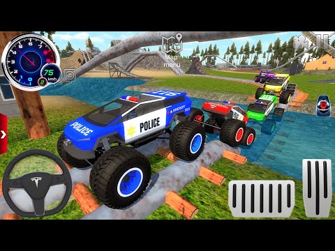 Juegos De Carros - Police Monster Truck Stunts Driver Simulator 3D #2 - Android Gameplay Walkthrough