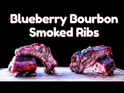 Pellet Grill Smoked Ribs Recipe Homemade Blueberry Bourbon BBQ Sauce | Z GRILLS 11002b Pellet Grill