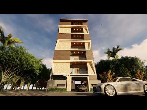 G+4 ELEVATION | AR.LIKITH | ARCHITECTURAL DESIGN