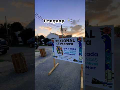 Así se ve el centro de La Pedrera al atardecer 🌅 Paseando por uno de los balnearios más lindos