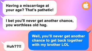 [Apple] Scumbag SIL taunts me for having a miscarriage. I make her eat her own words LOL