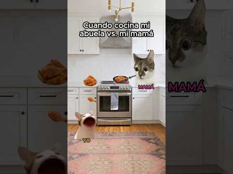 Cuando cocina mi abuela vs. mamá 😂 #humor #funnyvideos #cocina