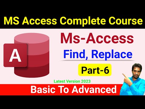 MS Access complete course | MS Access day 6 | Find | Replace | MS office course