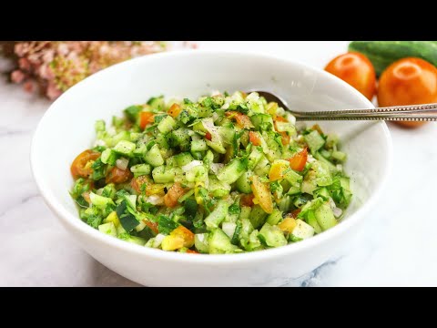 How To Make Middle Eastern Salad ‼️ Mediterranean Salad Recipe