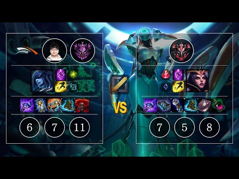 HLE Lava Lissandra vs LeBlanc Mid - KR Patch 10.12