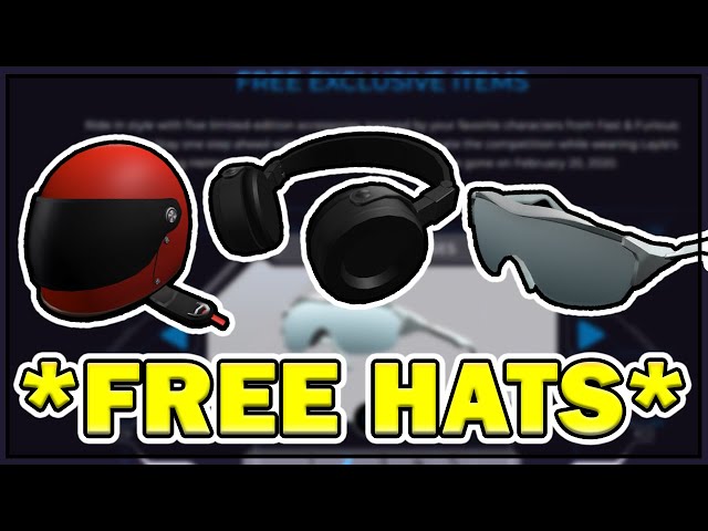 free roblox hats 2020