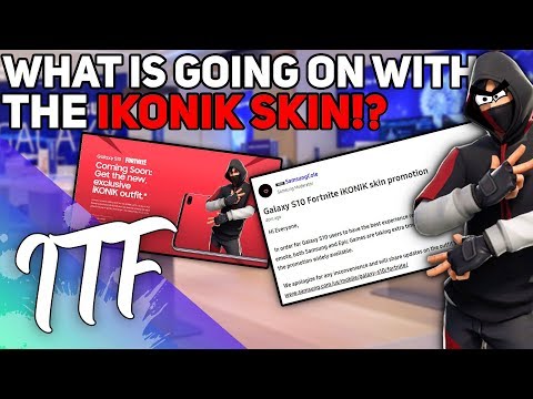 ikonik skin delayed no store method what is going on fortnite - fortnite skin for samsung s10