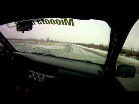 Mervin/Paweł Ferdek - Mitsubishi Lancer Evo VIII - WLTA 2012 I runda - przejazd 2. - 18.02.2012 r.